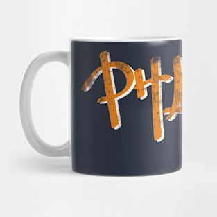 Phat 80s 90s vintage style distressed Mug